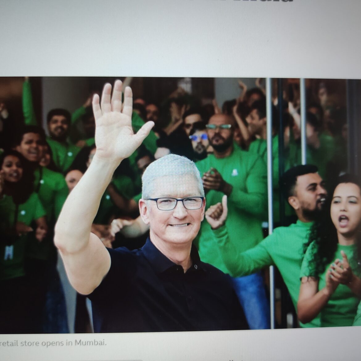 Tim Cook launches Apple store in India